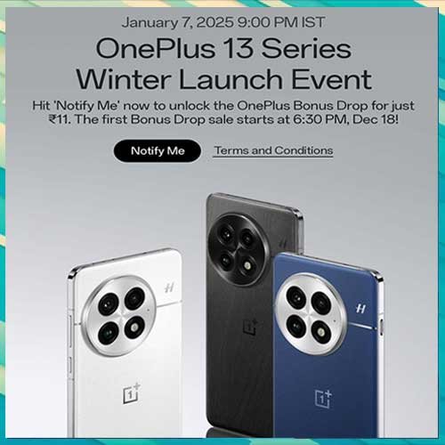 OnePlus 13 Series and Buds Pro 3 to debut with AI features on January 7