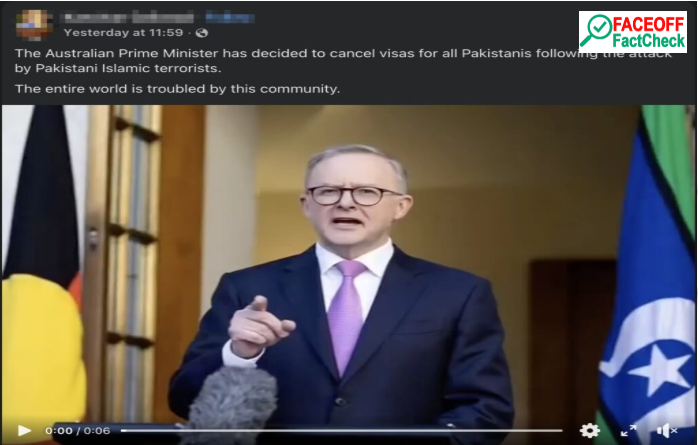 Viral Video of Australian PM Announcing Visa Cancellation for Pakistanis is Fabricated