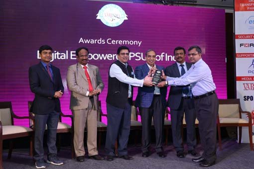 Telecommunications Consultants India Limited(TCIL) receives Digital Empowered PSU of India Award at 3rd Cyber Security Conclave 2019