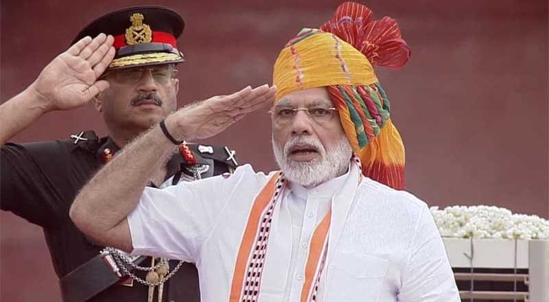 PM Modi addressing the nation on 73rd Independence Day