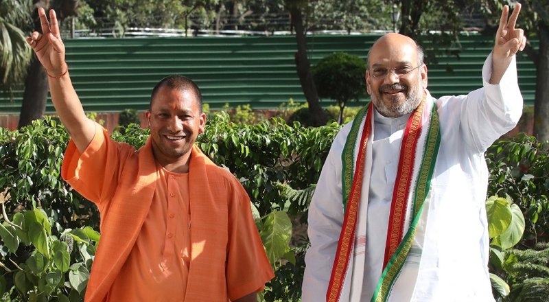 Amit Shah says BJP governments work for the poorest, praises Yogi Adityanath