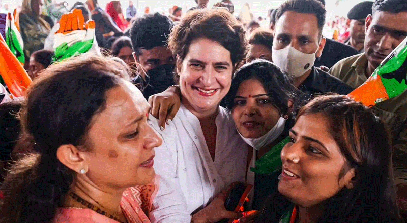 Priyanka Gandhi promises smartphone, e-scooters to girls if Congress forms next govt in UP