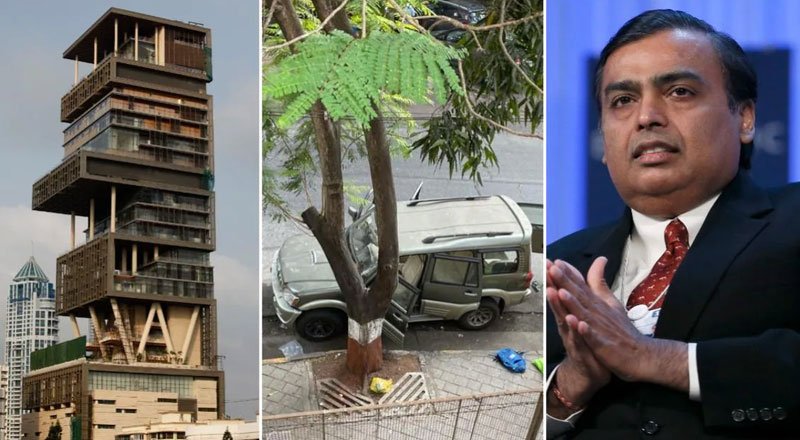 Vigilance tightened outside Mukesh Ambani’s Antilia by Mumbai police