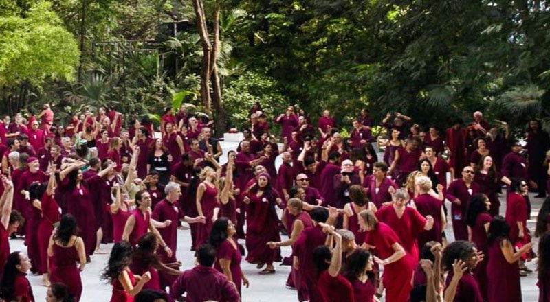 The 90th birthday of Osho was celebrated by over 400 of his sannyasins and lovers at Osho Dham, Delhi.